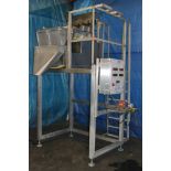 WeighPack Systems model AEF-9 TW/TP scale filler, serial number 1435, 119 in. product hopper