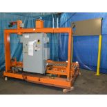 FKI Logistics automated pallet transfer system, 2 each automated shuttle cars 42-1/2” wide x 120”