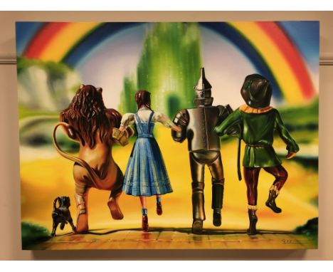 Sarah Graham : We're Off to see the Wizard, limited edition publication on canvas, signed, 112 cm x 85 cm, with Washington Gr