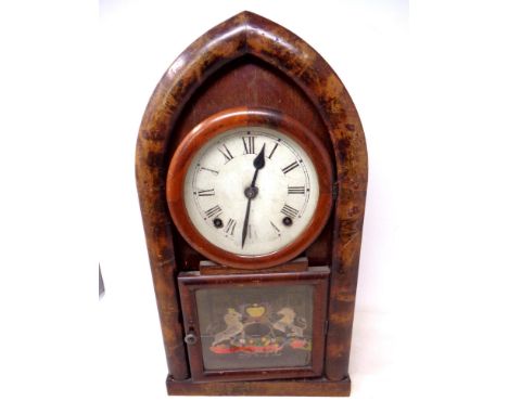 A 19th century American 8-day mantel clock 