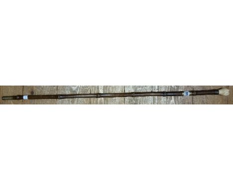 A French Ivory Handled Sword Stick, c. 1890 by Souzy of Paris.