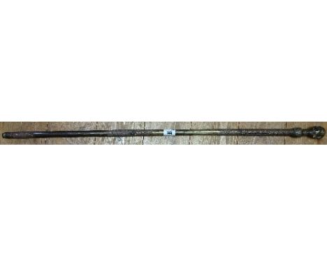 A Chinese Brass & Copper Sword Stick.