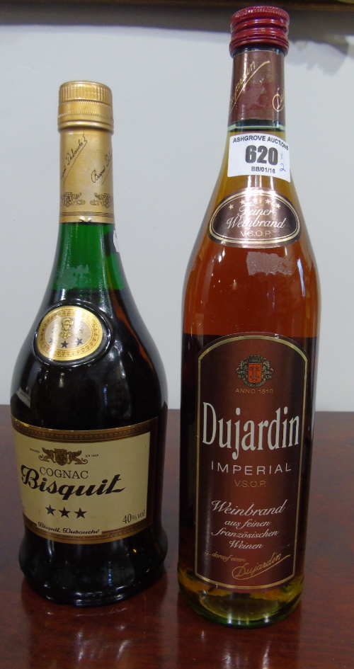 Feiner Weinbrand Dujardin Imperial V.S.O.P. 0.7 Ltr, 36 vol, & Bisquit