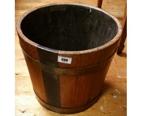An Early 20th Century Brass Bound Planter.