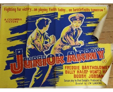 Parrish, starring Troy Donahue & Claudette Colbert, 1961. Junior Army, starring Freddie Bartholomew & Billy Halop, 1942.  We 