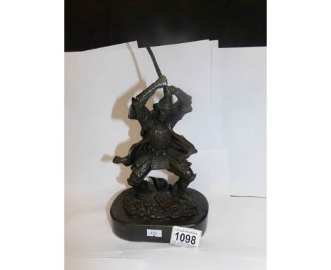 A Bronze figure of a Samoroi soldier