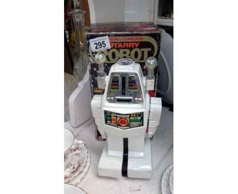 A white starry robot