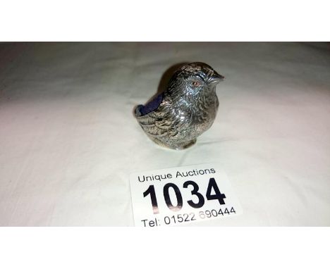 Victorian pin cushion of a bird