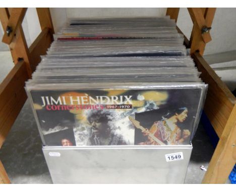 Approx. 100 LP's from 60's/70's/80's inc. Hendrix, The Who. Eric Clapton, Rolling Stones, etc.