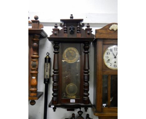 An Edwardian Vienna wall clock