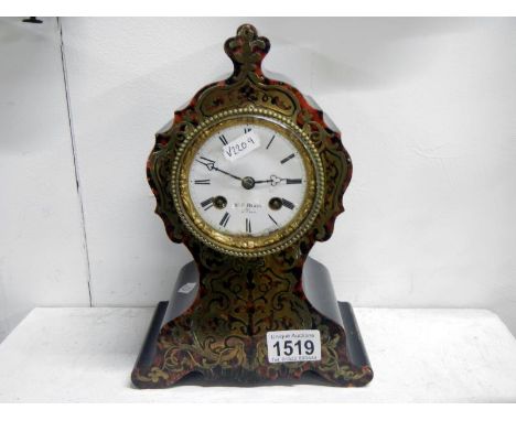 An ornate French boulle clock