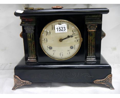 A mantel clock 
