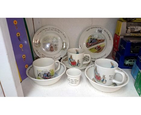 Wedgwood Peter Rabbit & Thomas the tank engine plates/cups