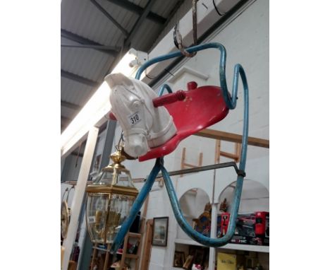 A vintage rocking horse