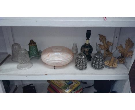 A good shelf of lamp shades etc.