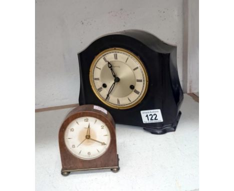 Bakelite clock & small mantle clock