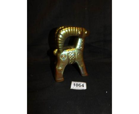 A Zolnay irridescent art deco deer
