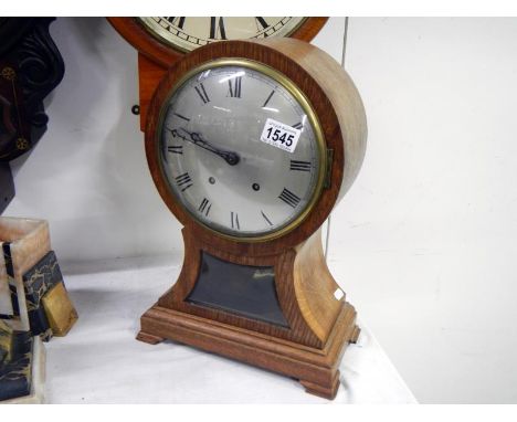A Balloon clock, approx. 16" tall with key and pendulum