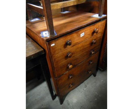 A Victorian mahogany chest commode
