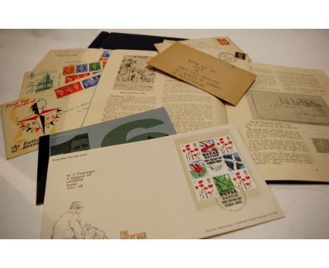 An album of 1953 Queen Elizabeth II coronation stamps, together with various first day covers, and sheets of 1966 World Cup w