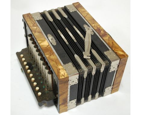 An early 20th century German 'The Commander' piano accordion (boxed)