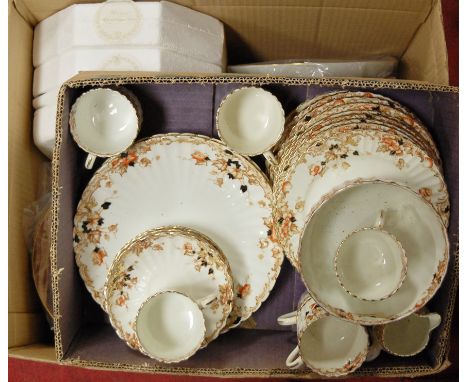 A Victorian part tea service; together with various collectors plates etc 