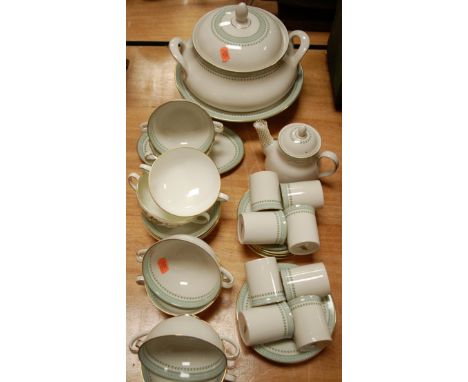 A Royal Doulton part tea and dinner service in the Berkshire pattern