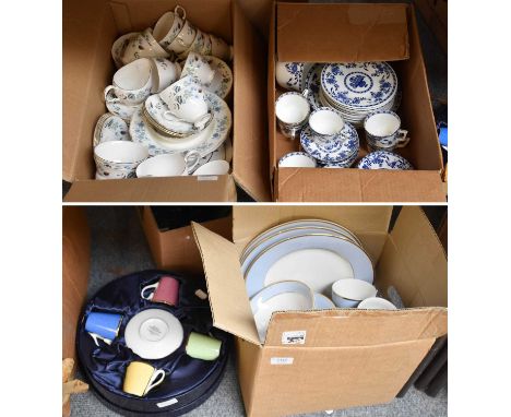 Dinner and Tea Wares, including Colclough, Hogarth, Doulton, and a Royal Worcester HRH 80th Birthday Celebration Coffee Set