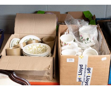 Portmeirion Tea Wares, Poole Pottery and Maidstone J &amp; G Meakin Pottery (3 boxes)