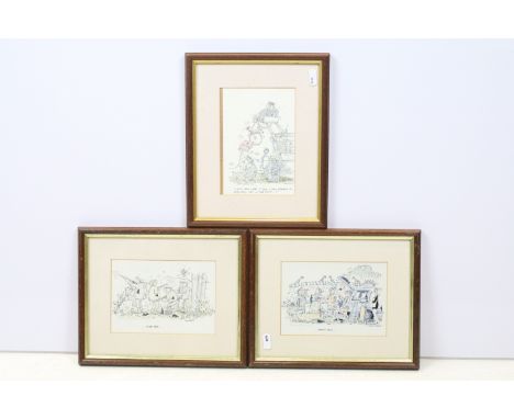 Three Henry Brewis prints, comprising: '... rough shoot...', 11.5 x 16.5cm, '... smooth shoot...', 11.5 x 16.5cm and '... I d