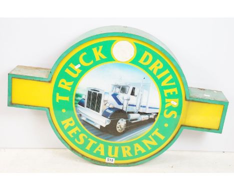 Truck Drivers Restaurant light up sign, 90cm wide 