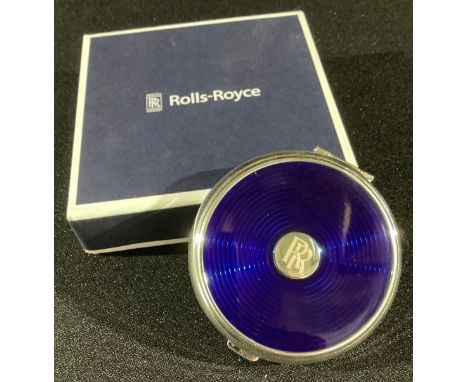 A Rolls Royce presentation enamel compact, original box 