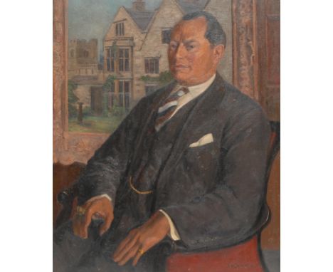 S R CrockerOld Michaelsigned, dated '57, oil on canvas, 75cm x 63cm 