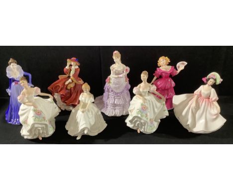 A Royal Doulton figure Sunday Best HN2698; others, Lucy HN3653, Heather HN2956, Top O'The Hill HN1834, Jennifer HN3447; a Roy