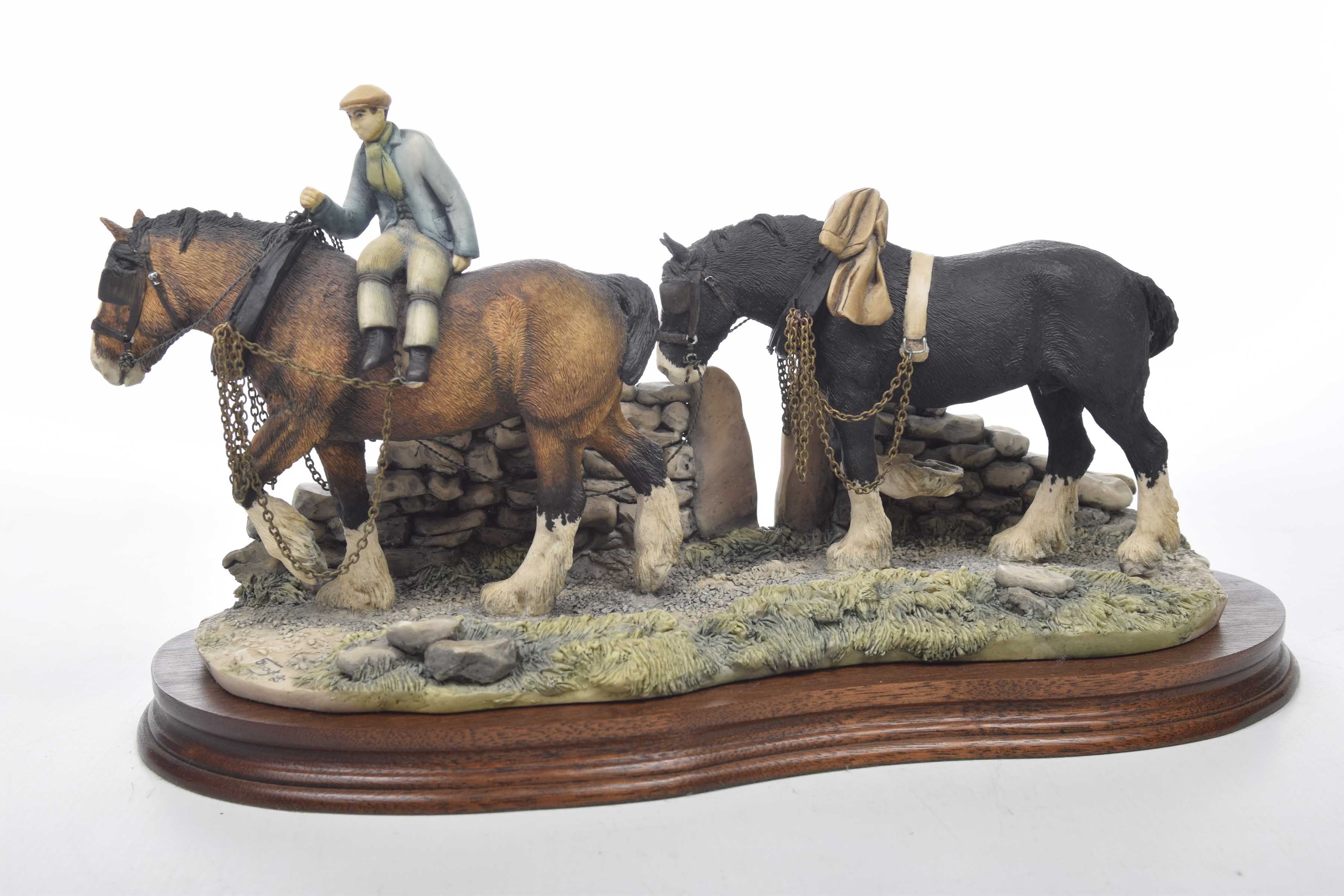 Border Fine Arts "Coming Home"Model No: JH9A by Judy Boyt, raised on a