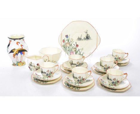 A collection of Royal Doulton ceramics To include a Royal Doulton mid 20th Century part tea service to include six teacups, s