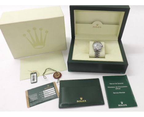 Rolex Oyster Perpetual Datejust 31 mid-size stainless steel lady's bracelet watch, ref. 178274, circa 2007, serial no. M261xx