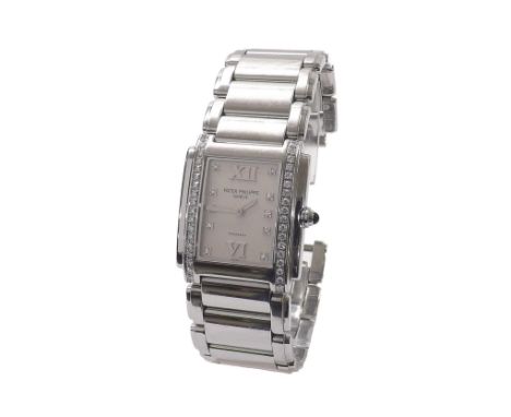Patek Philippe for Tiffany &amp; Co. Twenty-4 Collection lady's bracelet watch, ref. 4910/10A, serial no. A751G, stainless st