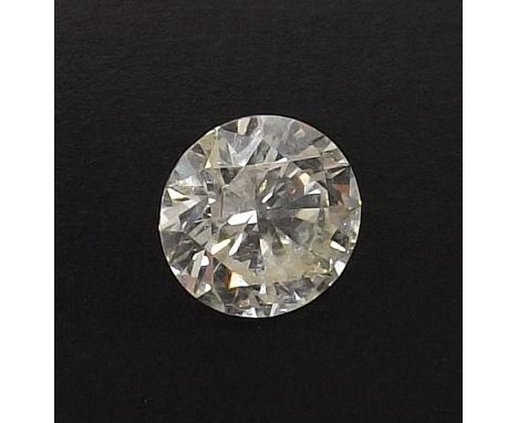 Large loose diamond - round brilliant-cut, 2.17ct approx, clarity SI2/I1, colour K/L