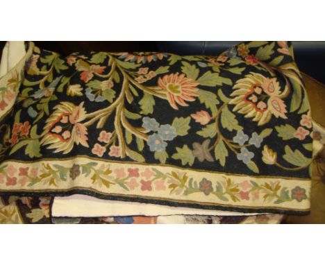Pat Times wool tapestry rugs & one other