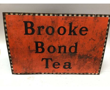 Vintage Brooke Bond Tea enamel sign, 51 x 76cm