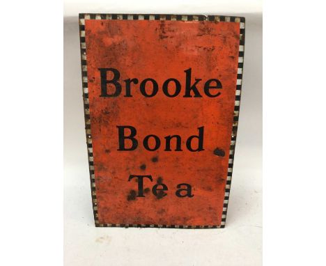Vintage Brooke Bond Tea enamel sign, 76 x 51cm