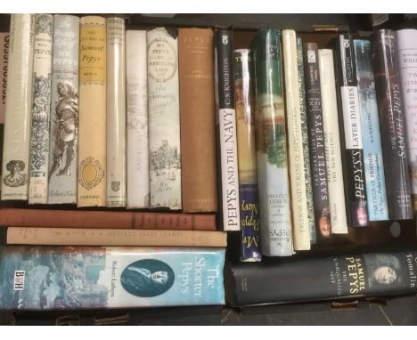 Samuel Pepys: large collection of reference books relating to Pepys, 3 boxes