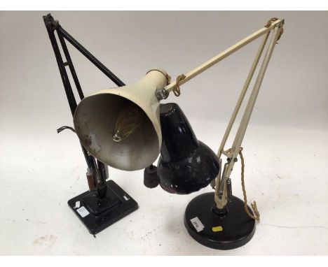 Two vintage angle-poise lamps