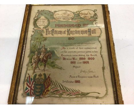 Edwardian military commission named to William Bailey Goddard, who was appointed a 2nd Lieutenant on 27th July 1901. Together