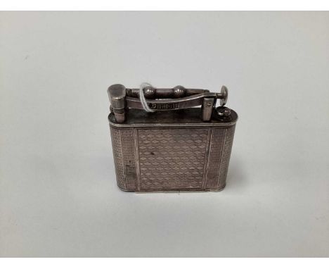 Dunhill combination compact and lighter with engine turned decoration