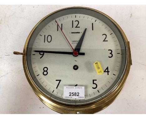Smiths Astral brass cased ships clock