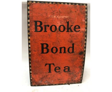 Vintage Brooke Bond Tea enamel sign, 76 x 51cm