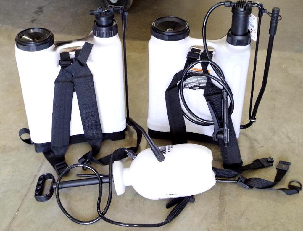 [3] Lawn & Garden Sprayers (2) GREENWOOD 4Gallon & (1) WESTWARD 1