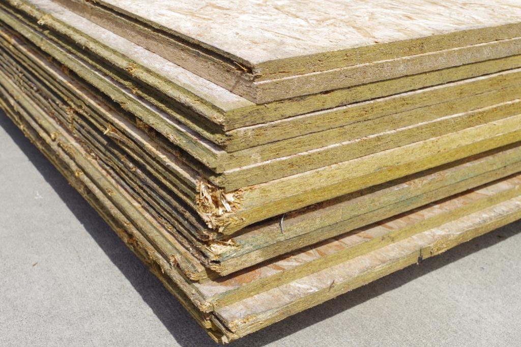 [16] 3/4" x 4' x 8' T&G 'Edge Gold' OSB Subflooring (2 sheets have